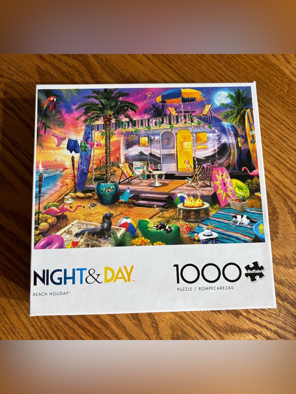 Night & Day Beach Holiday 1000-Piece Puzzle